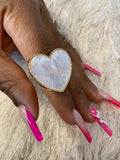 Pure Heart Jade Stone Ring