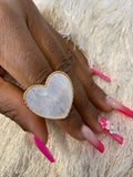 Pure Heart Jade Stone Ring