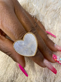 Pure Heart Jade Stone Ring